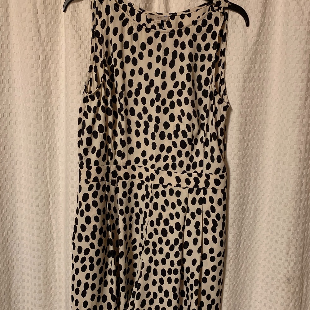 Loft polka dot romper